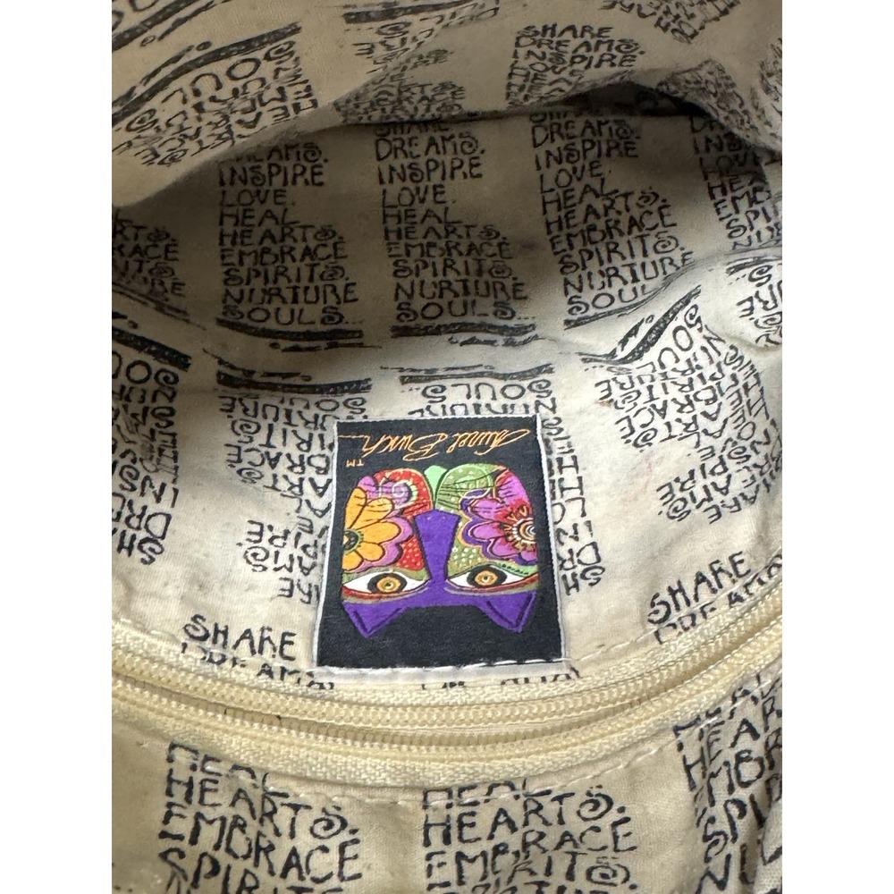 Laurel Burch Embroidered Sun 'N Sand Cat Bag‎ Crossbody Bag - Picture 5 of 5